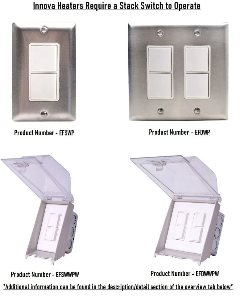 Outdoor Wall Mount Electric Infrared Heater F61857