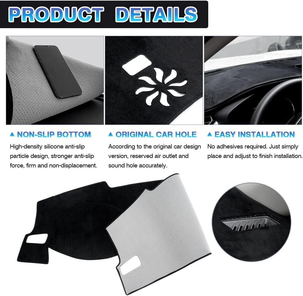 Custom Fit Flannel Dashboard Cover Mat for Honda Civic 2022 2023 A12584