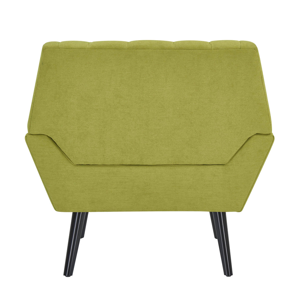 Medium Blue Velour Channel Tufted Armchair H65479