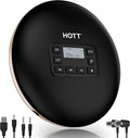 Black Portable CD Player with Headphones USB AUX Output C4363