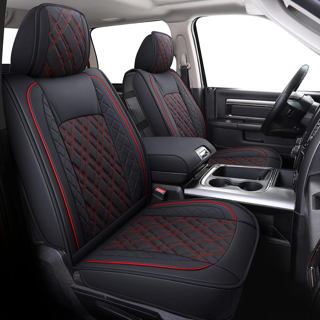 Gray Faux Leather Ram Seat Covers Full Set M180953