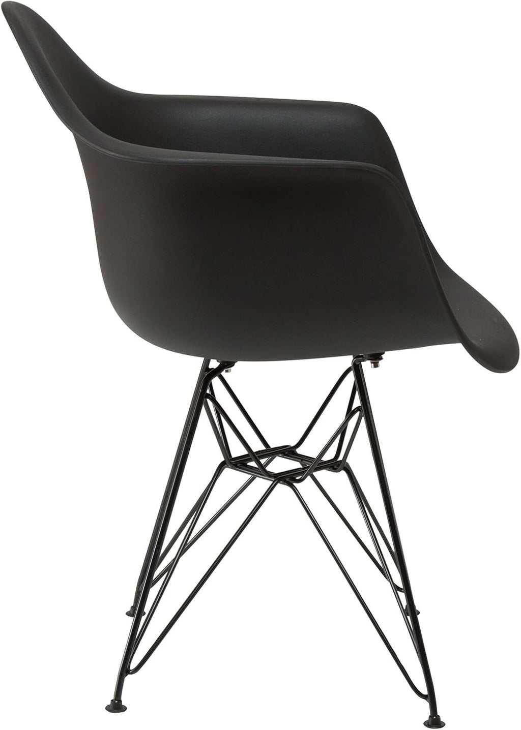 Black Arm Shell Chair K58348