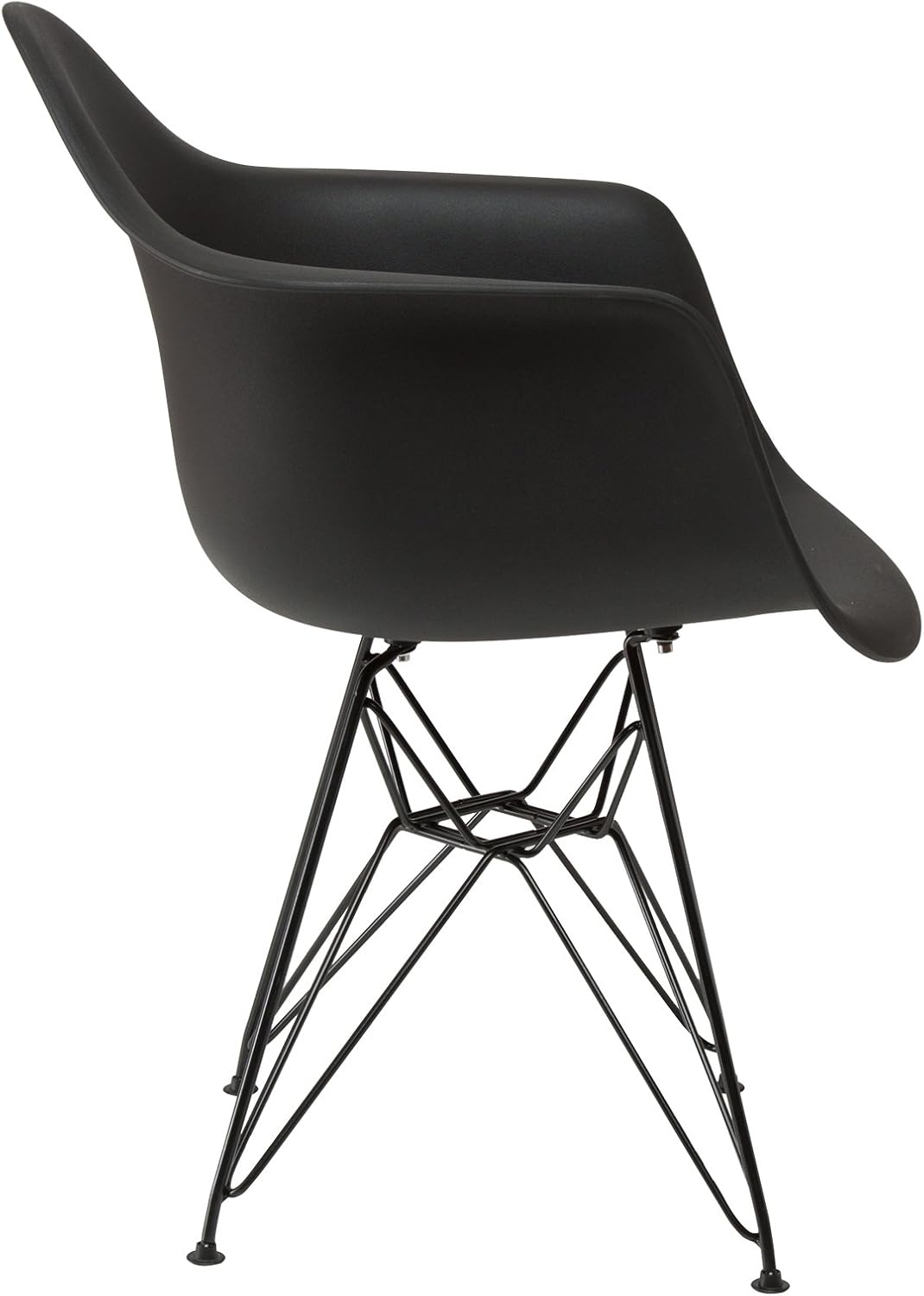 Black Arm Shell Chair K58348