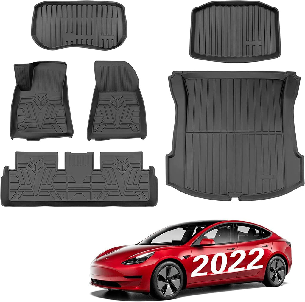 TPE All-Weather Floor Mat Set for Model 3 2021 2022 C285062