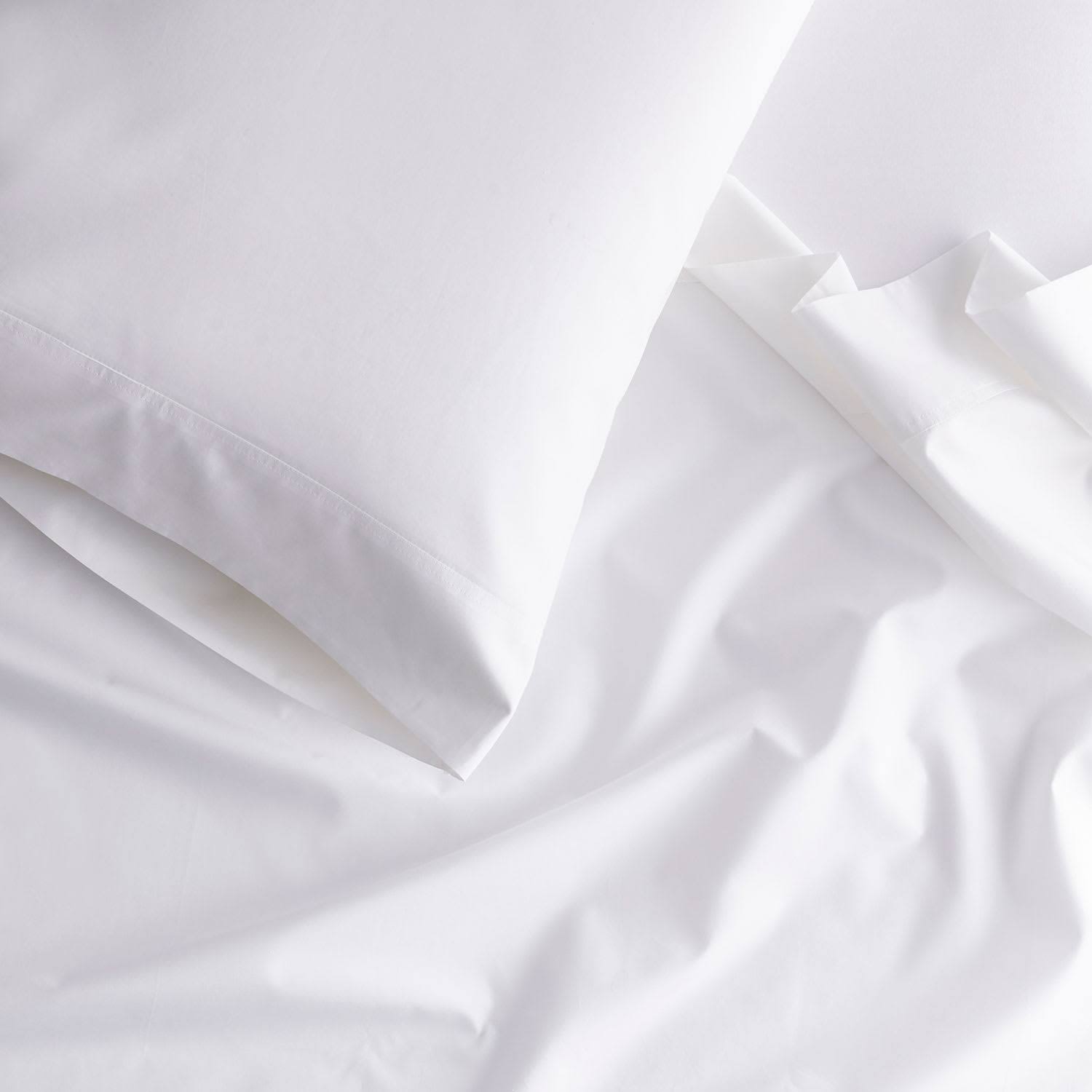 Oversized Queen Supima Cotton Percale Flat Sheet N9285