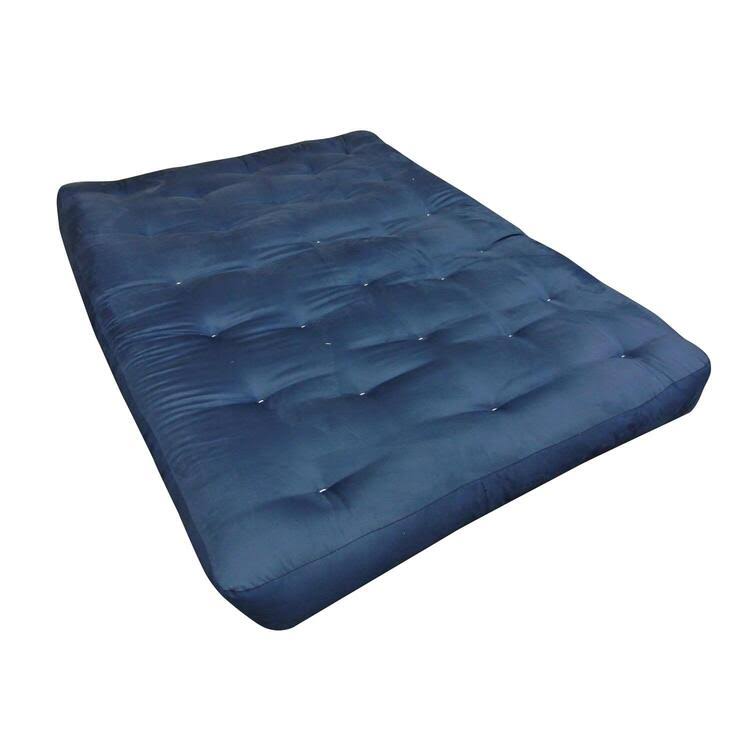 Blue Microfiber Futon Mattress E228