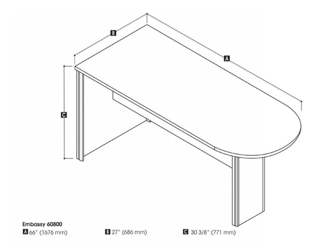 Peninsula Table in Tuscany Brown K960