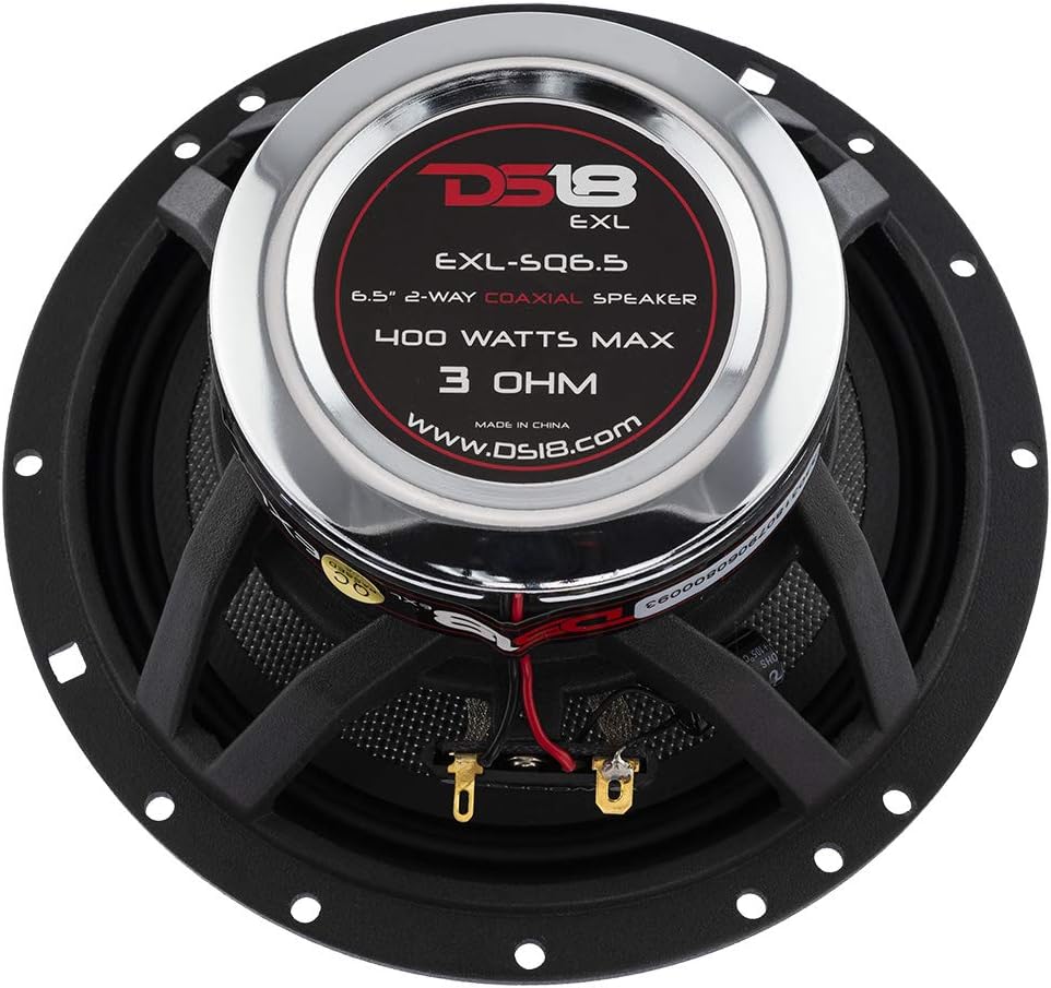 6.5-Inch 3-OHMS Car Coaxial Speaker 400 WATTS Max Set of 2 Y8780