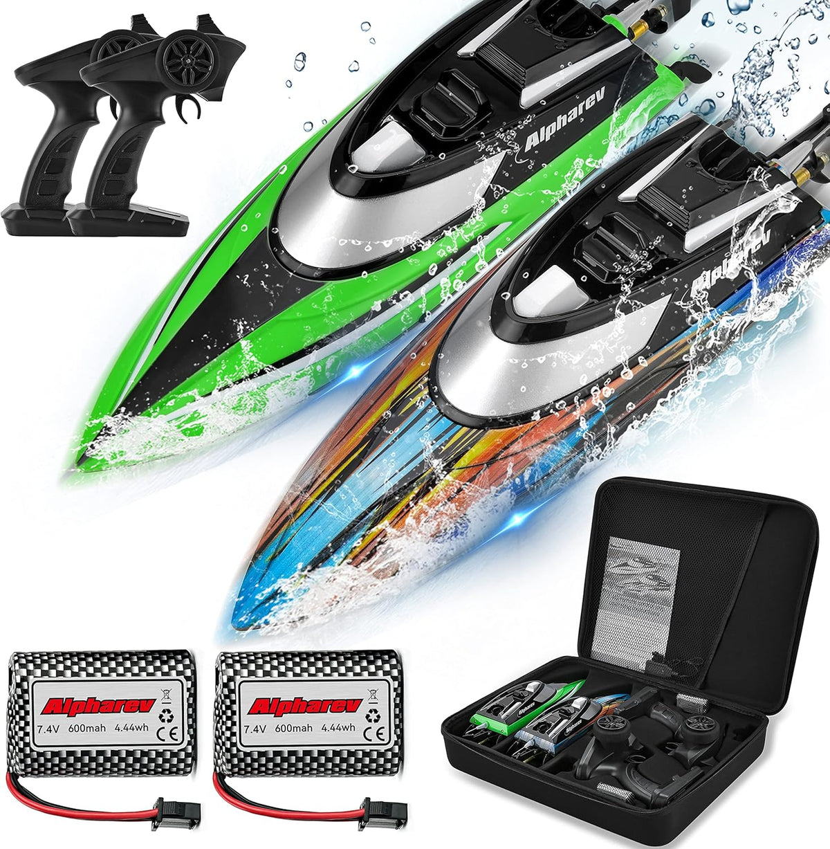 20+ MPH 2.4 GHZ Remote Control Boat with Case A818
