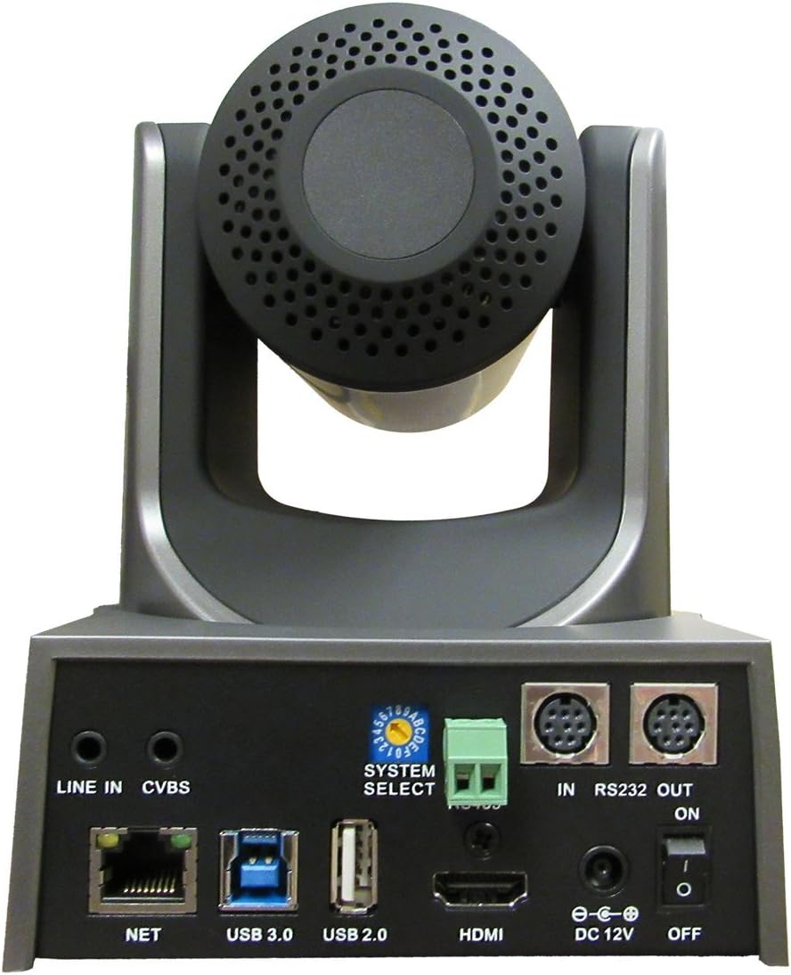 12x-USB Gen2 Full HD Indoor PTZ Camera (Gray) W92003