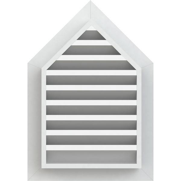 PVC Gable Vent with 1 inch Frame Size X78886