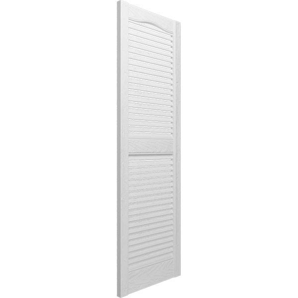 White Vinyl Open Louver Shutters, Per Pair M3966