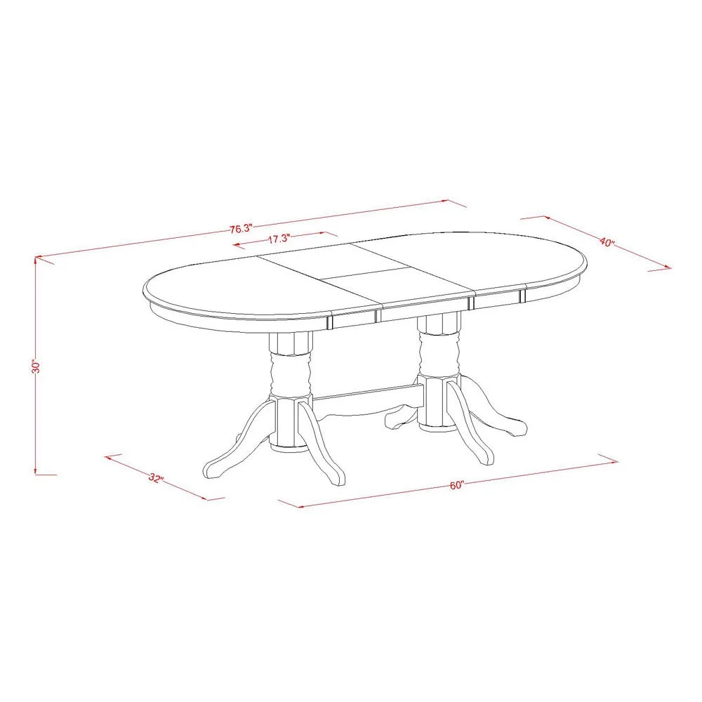 Oval Wood Dining Table in Oak Z407
