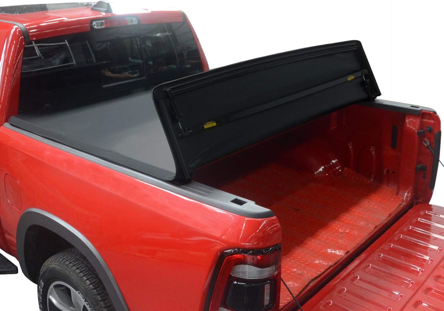 Quad Fold Tonneau Cover Soft Four Fold Truck Bed Covers for 2015-2022 Ford F-150 with 6.5 ft Bed X325