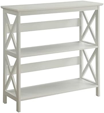White 2 Shelf Bookcase S632