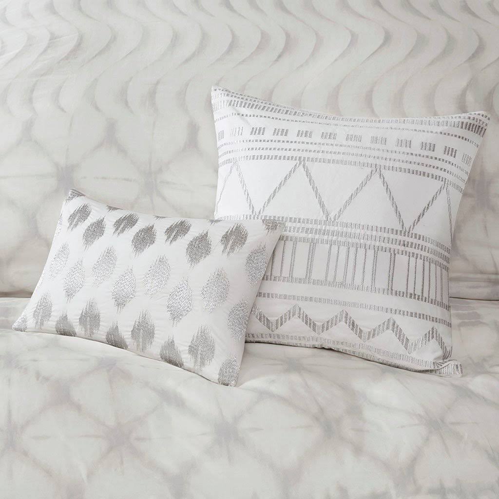 Grey King/Cal King Cotton Duvet Cover Mini Set P52141