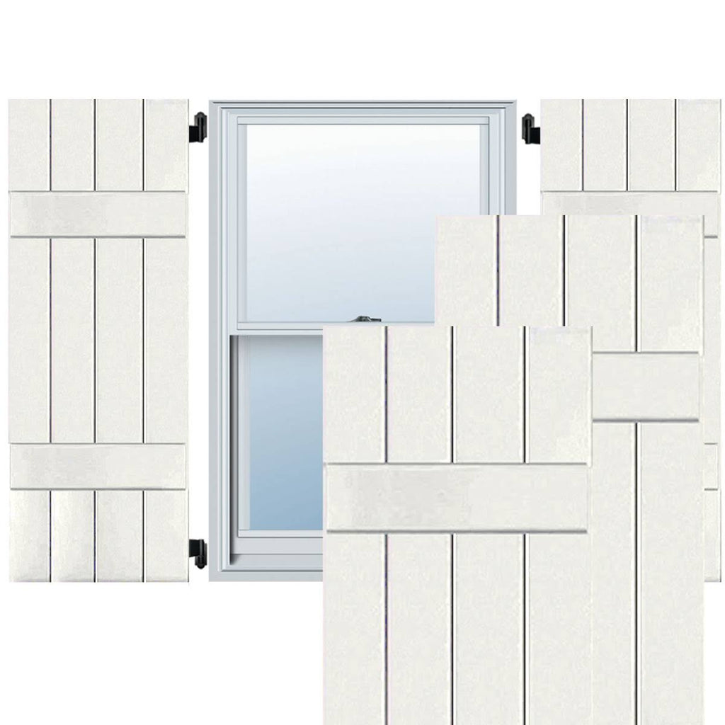 White Cedar Board-n-Batten Shutters (Per Pair) J303