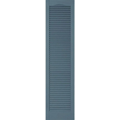 14 1/2 inchw x 45 inchh Vinyl Louver Shutters with Shutter-Loks L241177