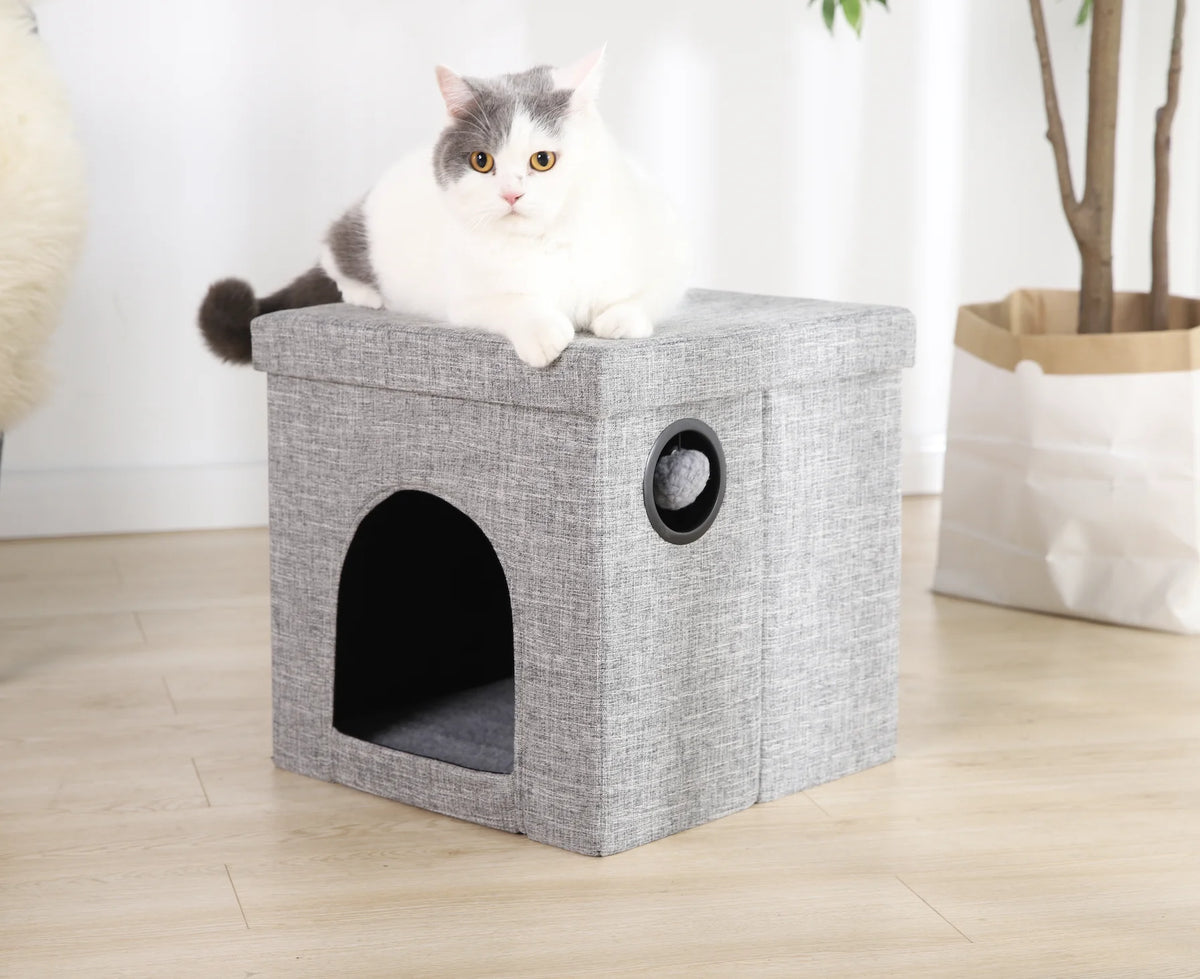 Gray 15" Cat Cube Condo X164915