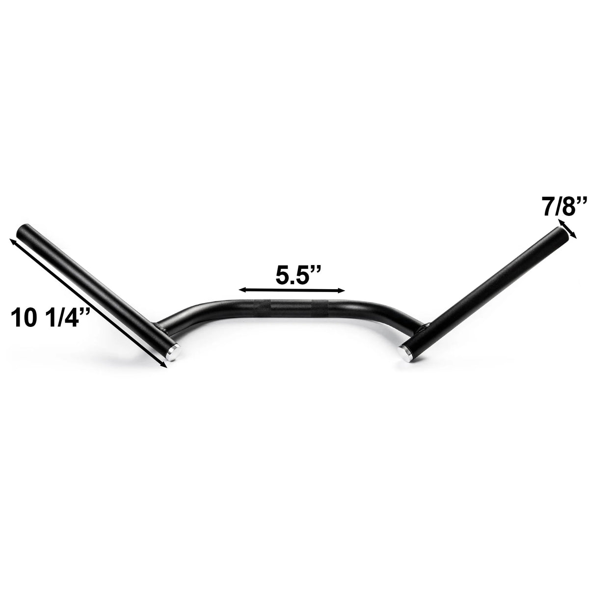 7/8" Clubman Black Steel Motorcycle Handlebar Z85300