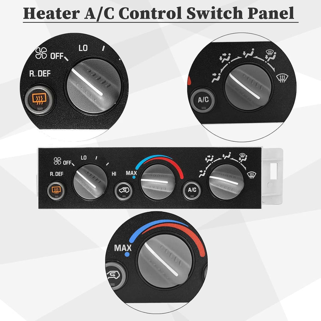 A/C Heater Climate Control Panel with Rear Defogger, Pack of 2 U2407