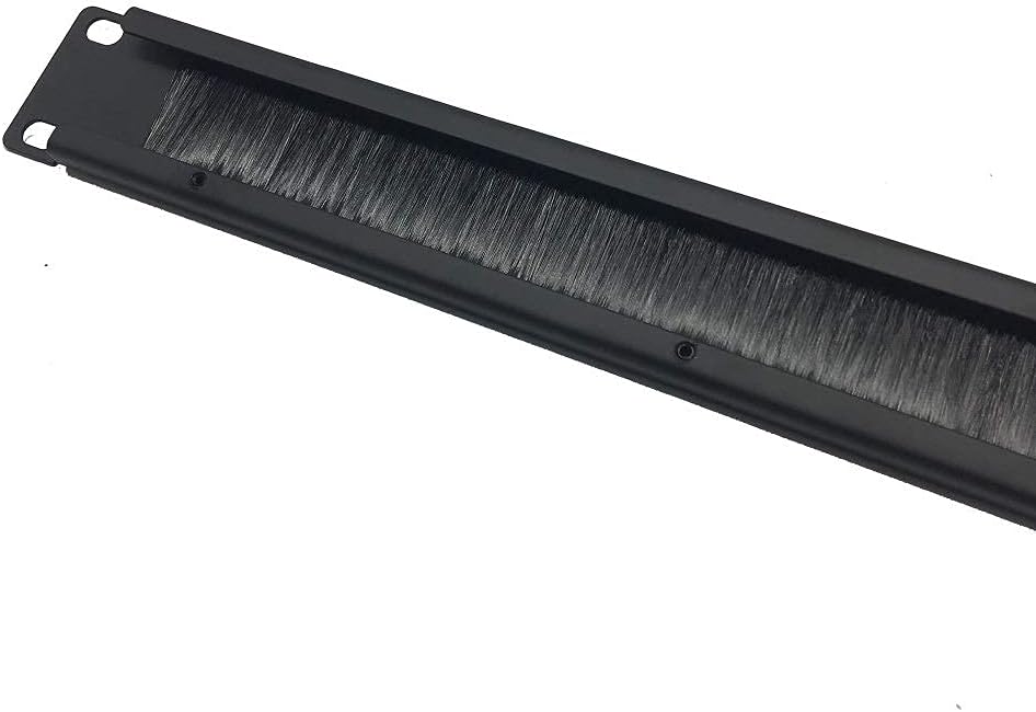 5 Pack 1U Horizontal Brush Cable Manager for 19 Inch Server Rack D1858