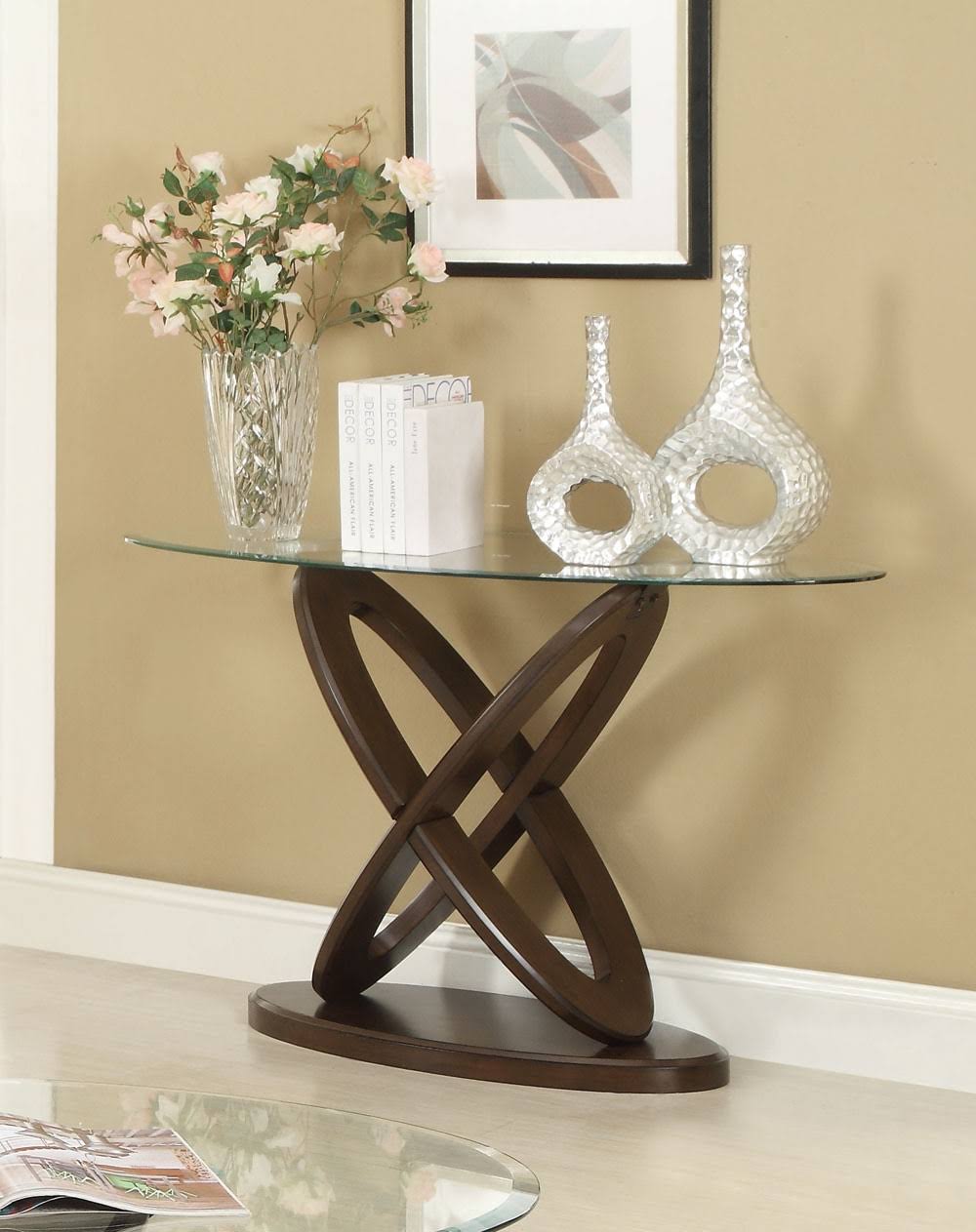 Espresso Sofa Table K362435