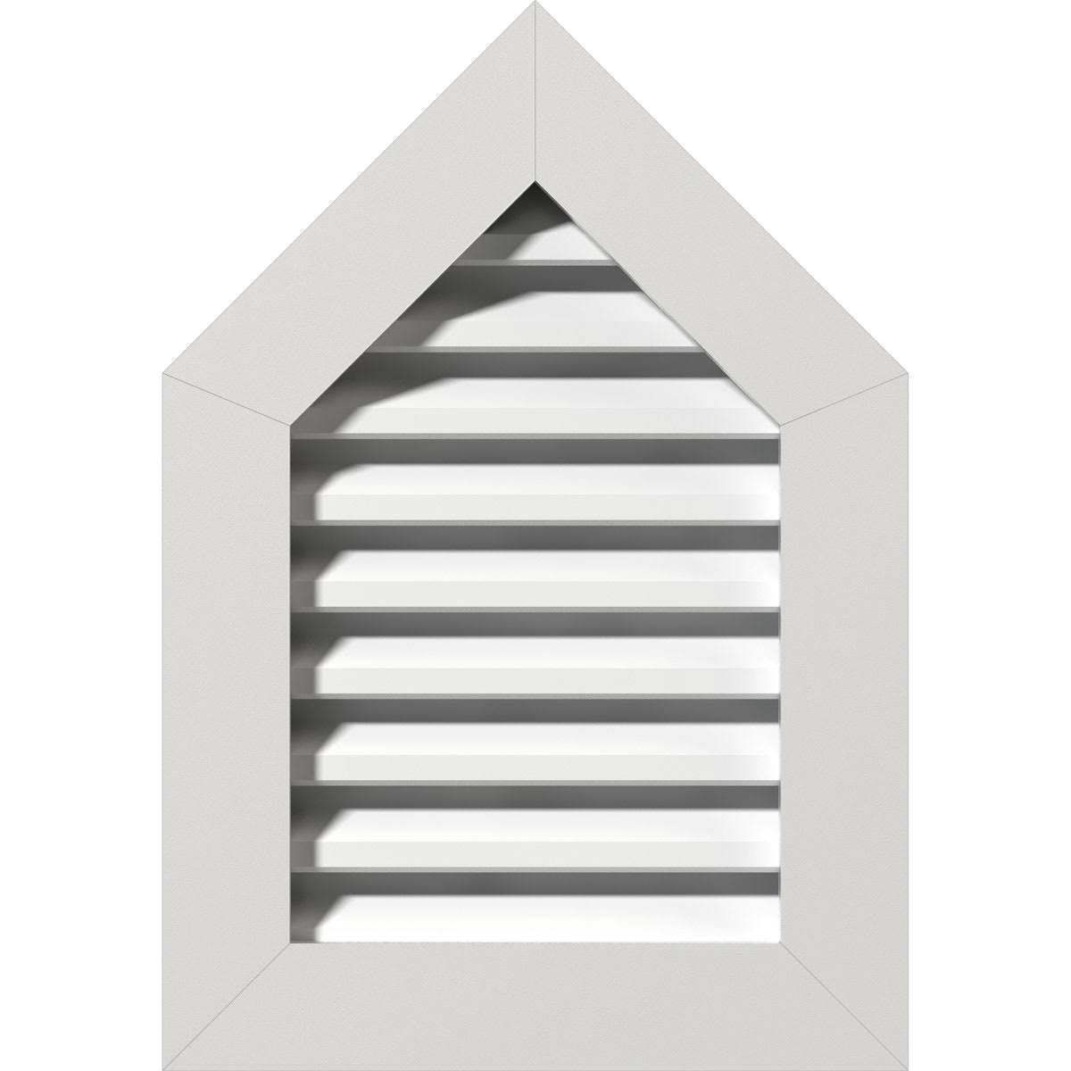 PVC Gable Vent with 1 inch Frame Size X78886