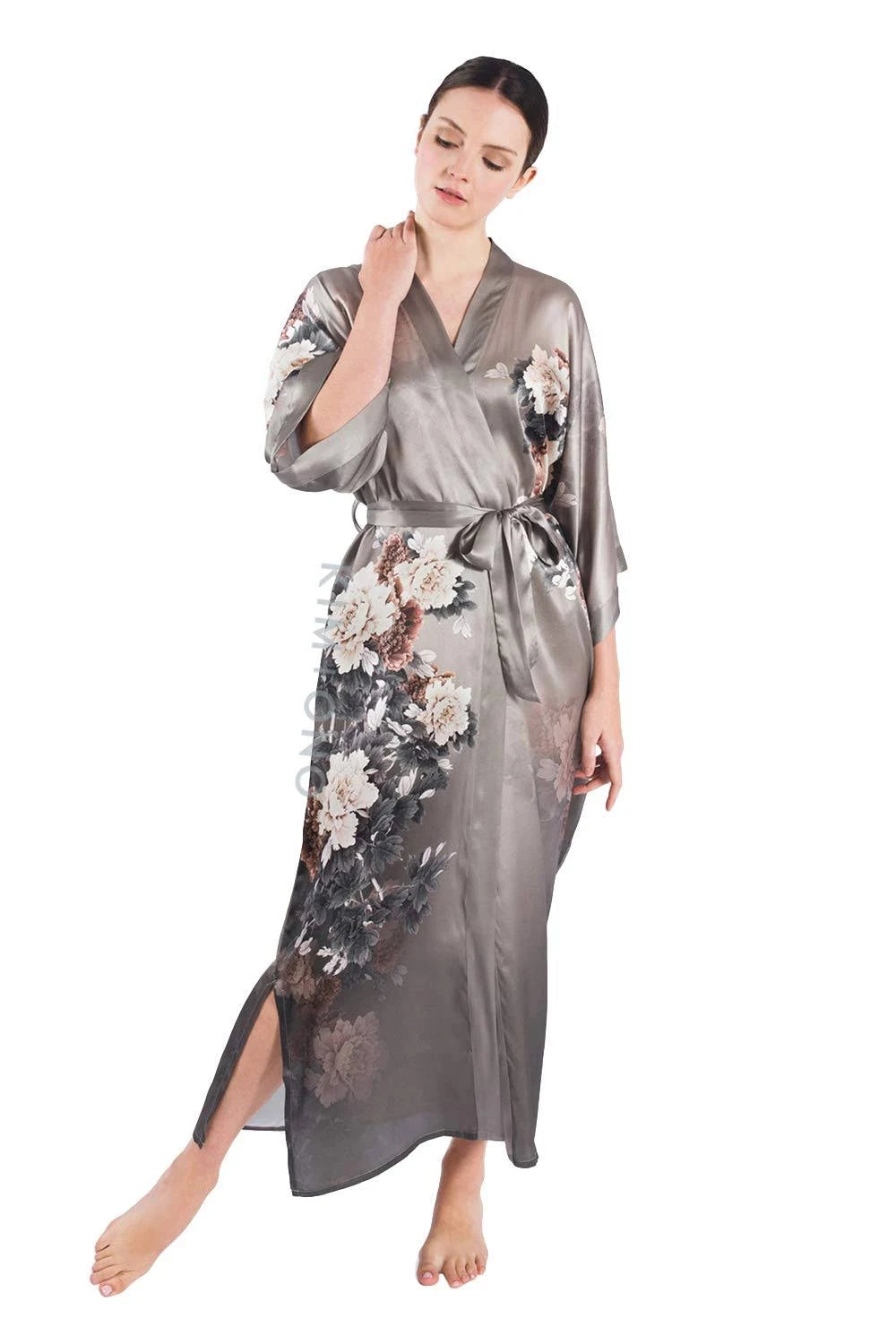Silk Kimono Robe U9936