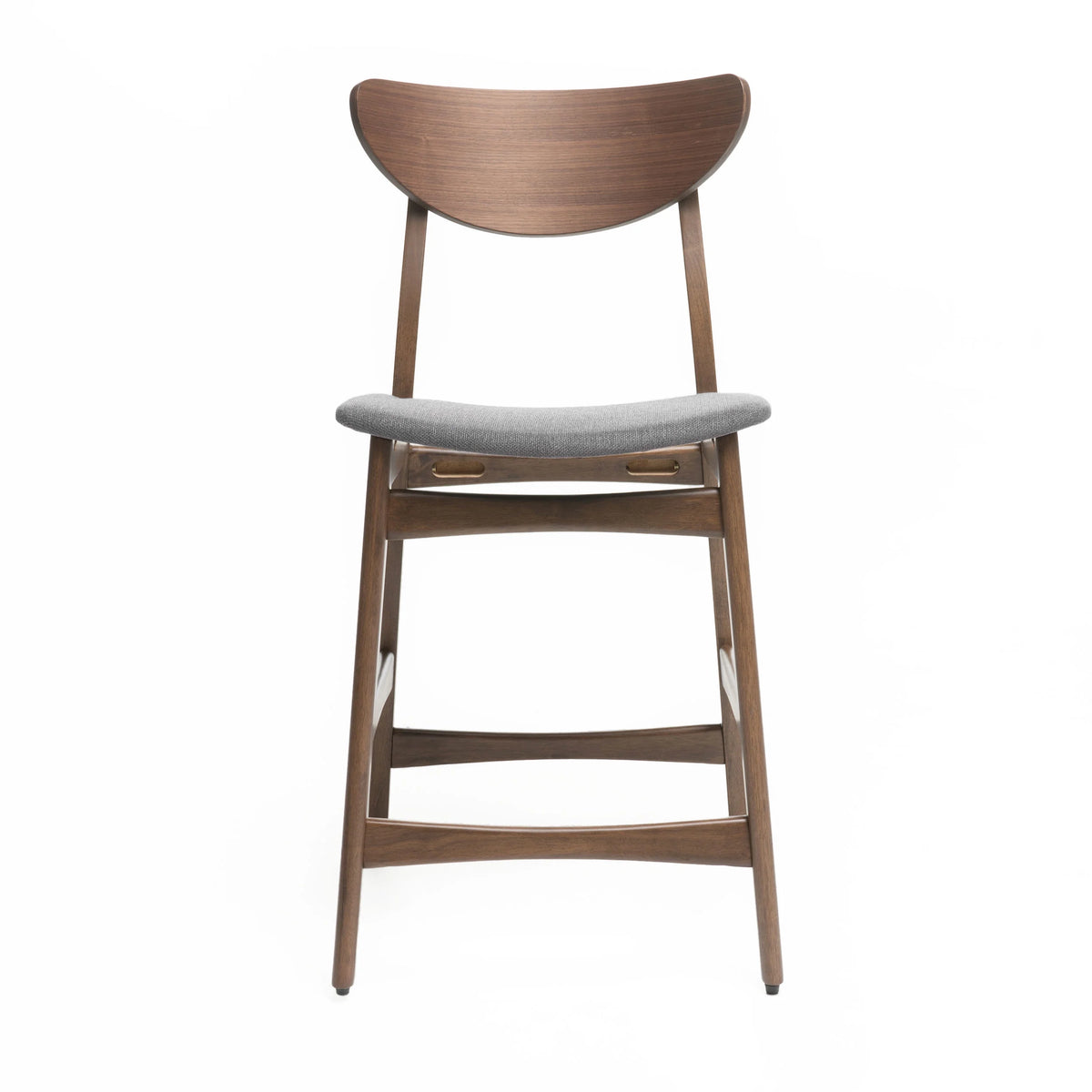 Dark Grey Fabric Counter Chair, Set of 2 Q8110