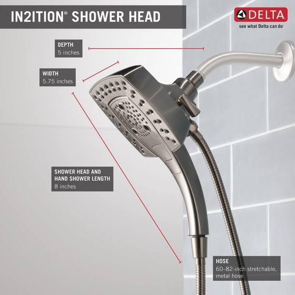 Polished Nickel 2-in-1 Shower Head R984