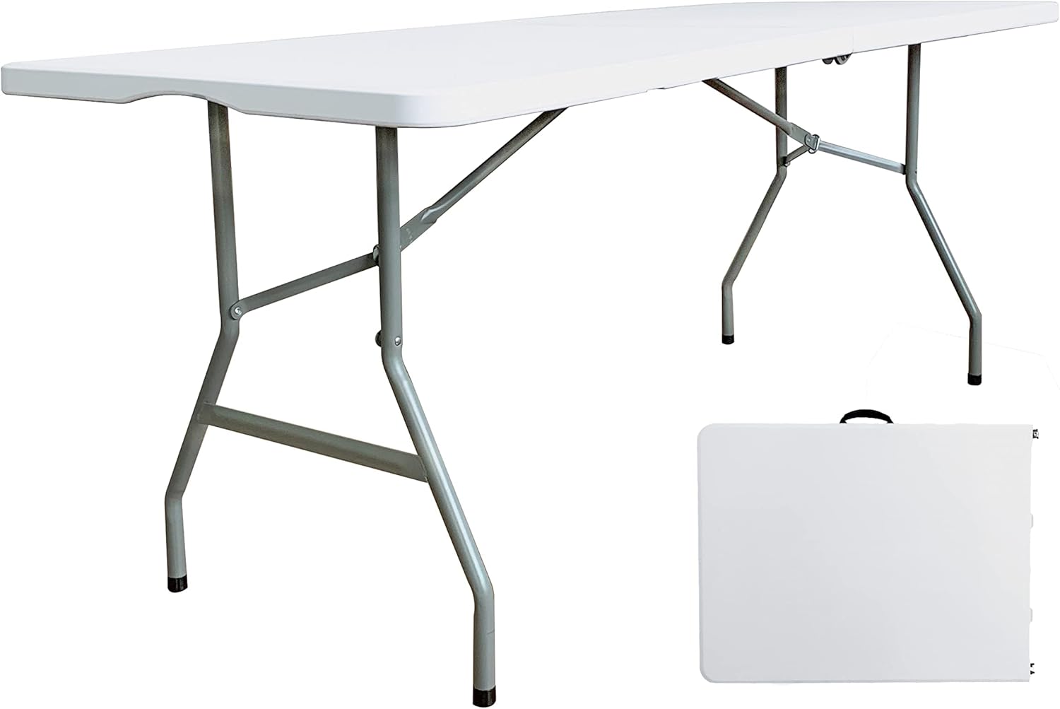 6 ft Folding Plastic Table with Handle P40274