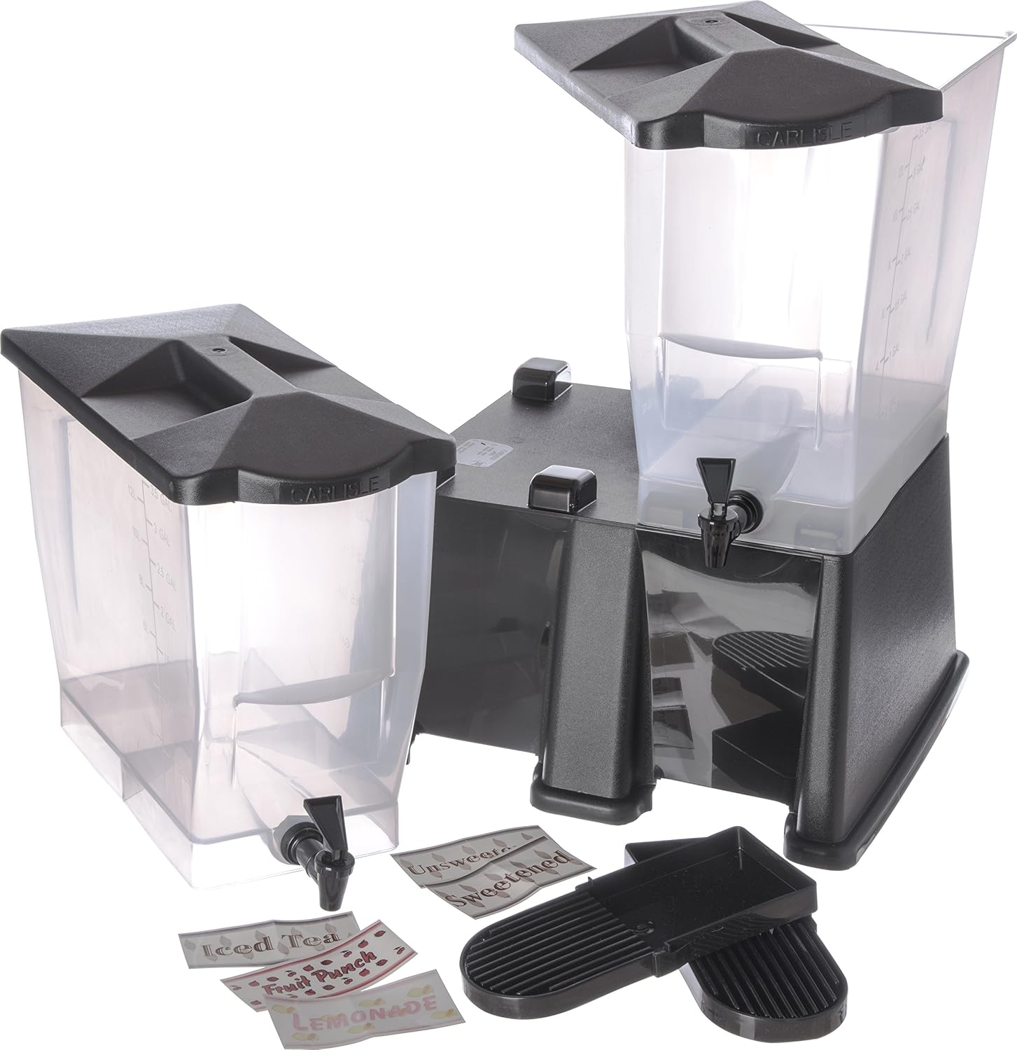 Black 7 Gallon Capacity Double Base Q35035