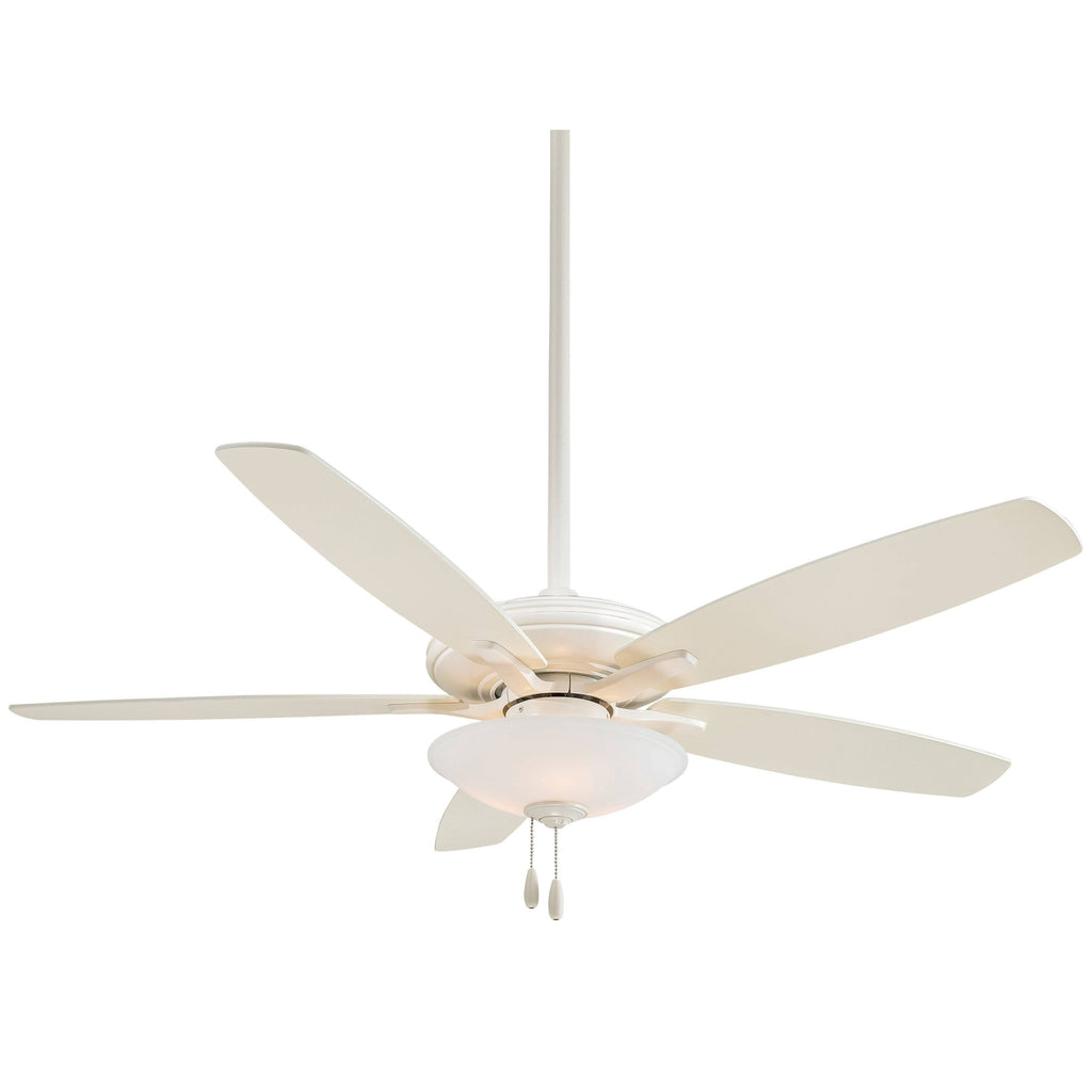 Bone White LED Ceiling Fan V19618