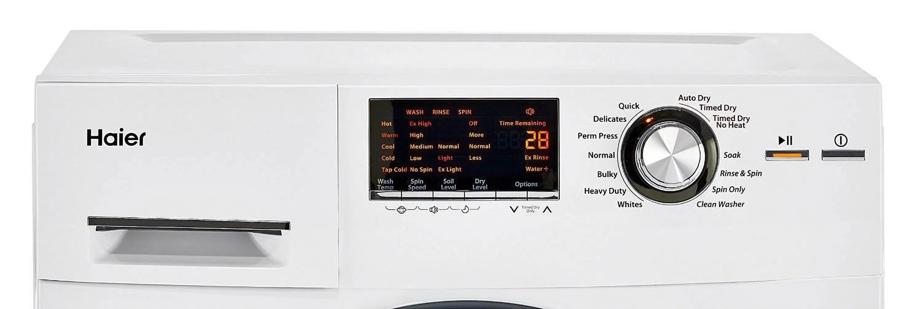 White Front Load Washer And Dryer Combination J960872