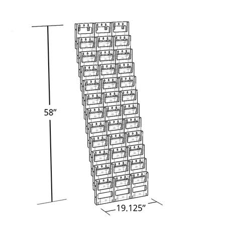 36-Pocket Bifold Wall Mount Display D59775
