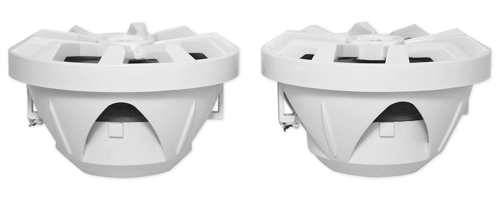 8x22 900 Watt White 2-Way Marine Boat Speakers with LED D72769