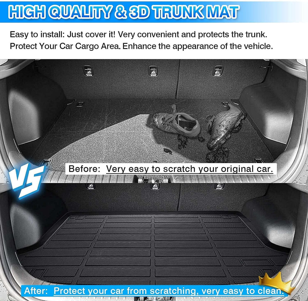 Cargo Liner Trunk Floor Mat Pack of 2 S577