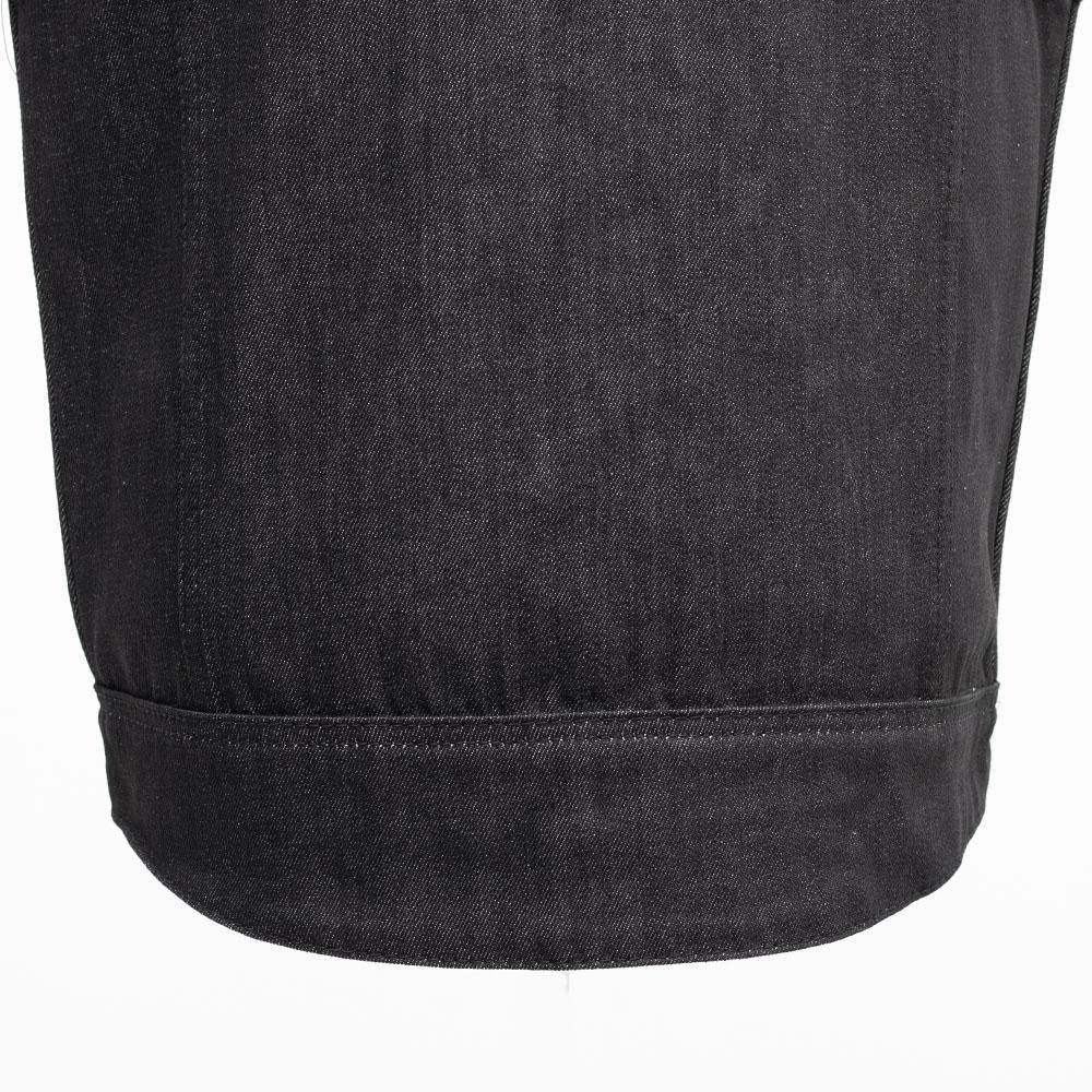 Men's Leather and Canvas Vest Combo E29150