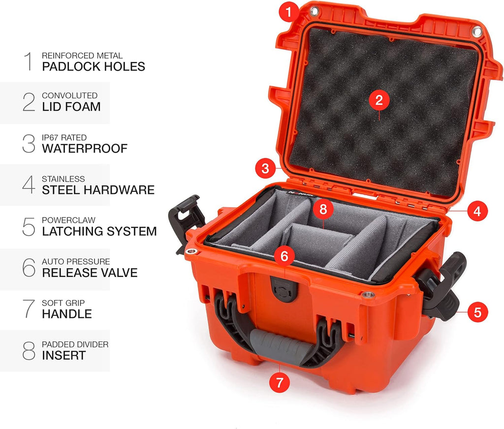 Orange Padded Divider Case E245