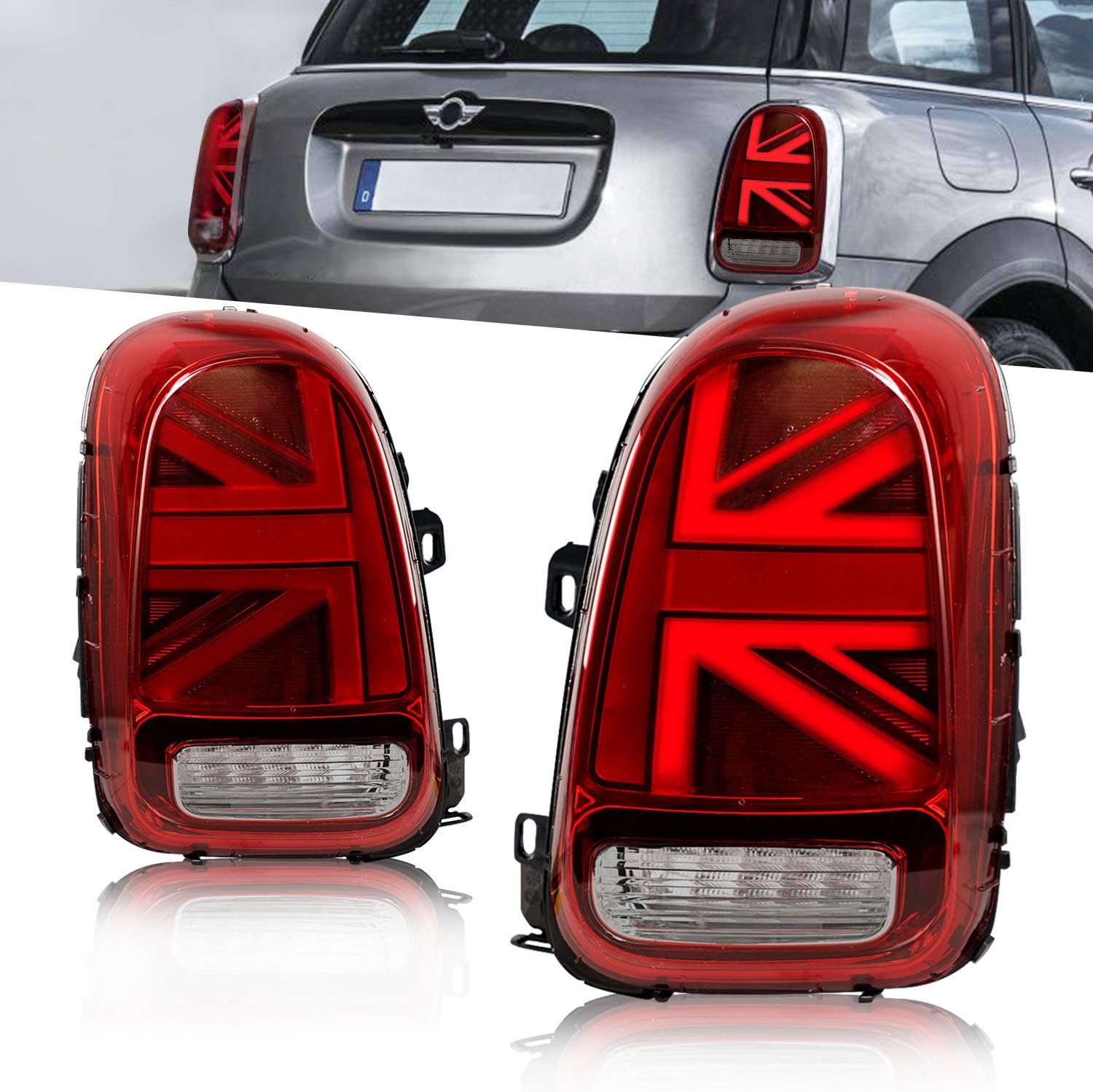 LED Tail Lights for MINI Countryman Cooper Hatchback F60 2017-2020, Left and Right Sides S654