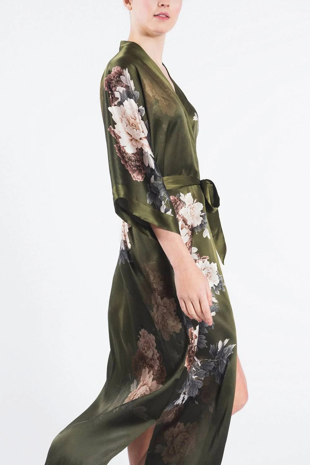Silk Kimono Robe U9936