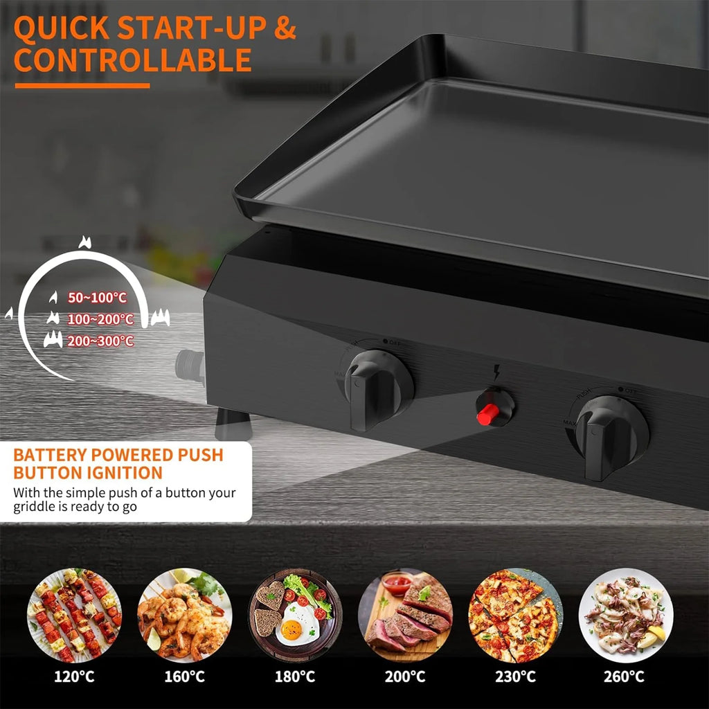 4-Burner Propane Gas BBQ Grill Cooking Station S574