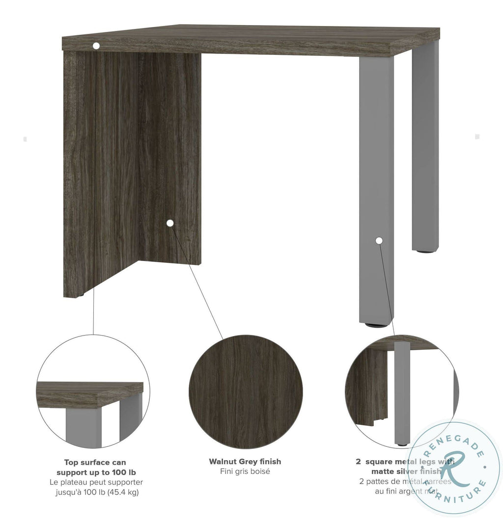Walnut Grey End Table S980