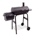 Black Offset Charcoal Smoker U580587