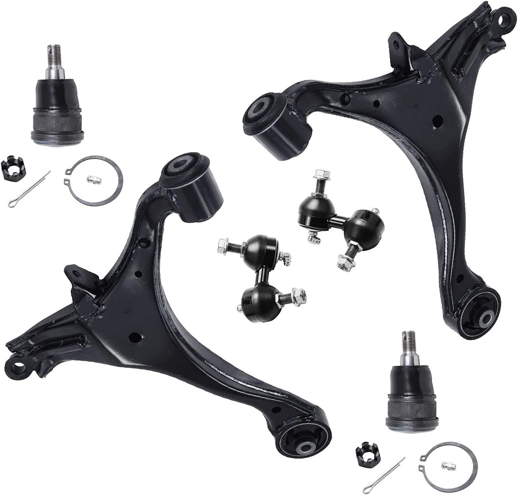 Front Lower Control Arm Assembly with Ball Joints and Sway Bars 6pc Set U649