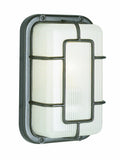 Satin Aluminum 1 Light Bulkhead J89429