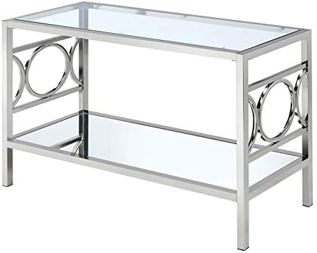 Chrome Metal Console Table L30332