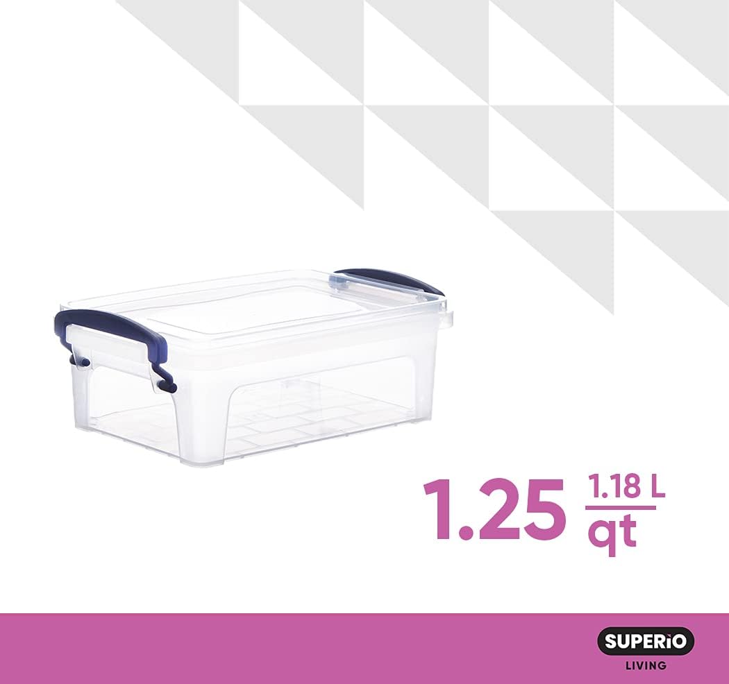 Clear Plastic Storage Bins with Lids N18741