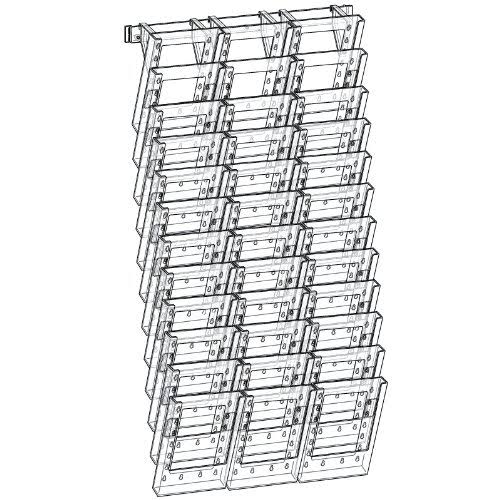 36-Pocket Bifold Wall Mount Display D59775